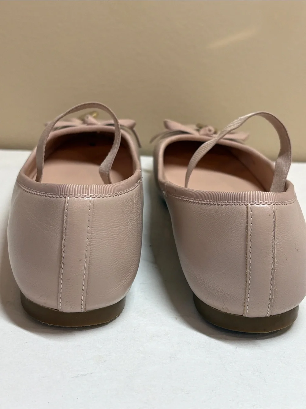 kate spade Amora Blush Pink Ribbon Ballet Flat, 5.5